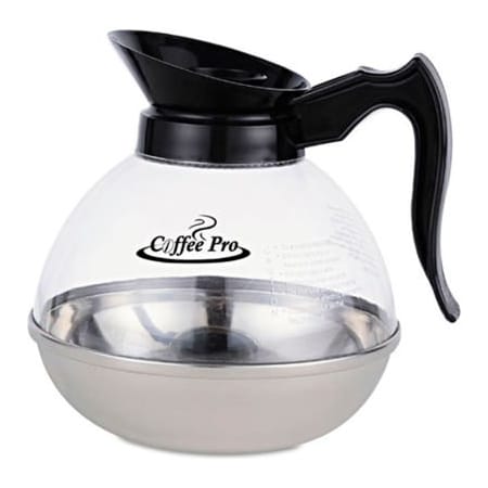 Coffee Pro Coffee Pro Decanter OGFCPU12, Unbreakable Regular, 12 Cup, Stainless Steel/Polycarbonate OGFCPU12